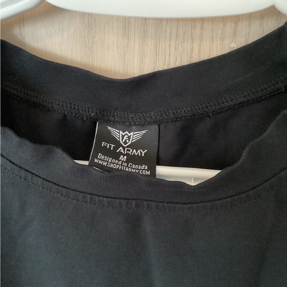 2 for $20 - Fit Army Crop Top Size Medium - Picture 2 of 2